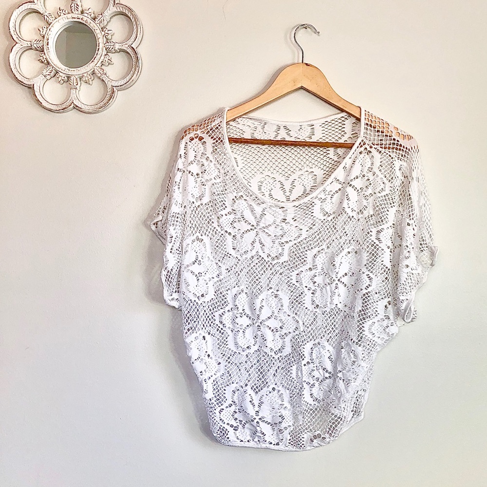 ☀️White flower / Summer / Coverup